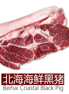 IMOC广西北海黑猪海猪农家土猪散养梅头肉排骨鲜猪肉