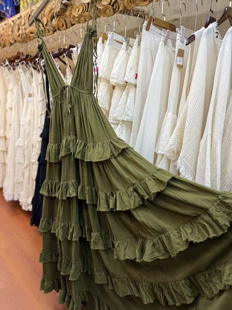 ｛胶片风格 泰国曼谷Thaidyes家高品质生态棉旅拍仙女重工裙夏 ｝