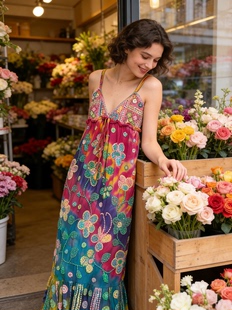 《法式街拍》夏萨珑！泰国摩洛哥印度阿拉手工钉珠波西米亚吊带新