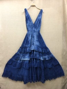 夏萨珑！泰国曼谷Thaidyes家高品质生态棉旅拍仙女扎染连衣裙爆款