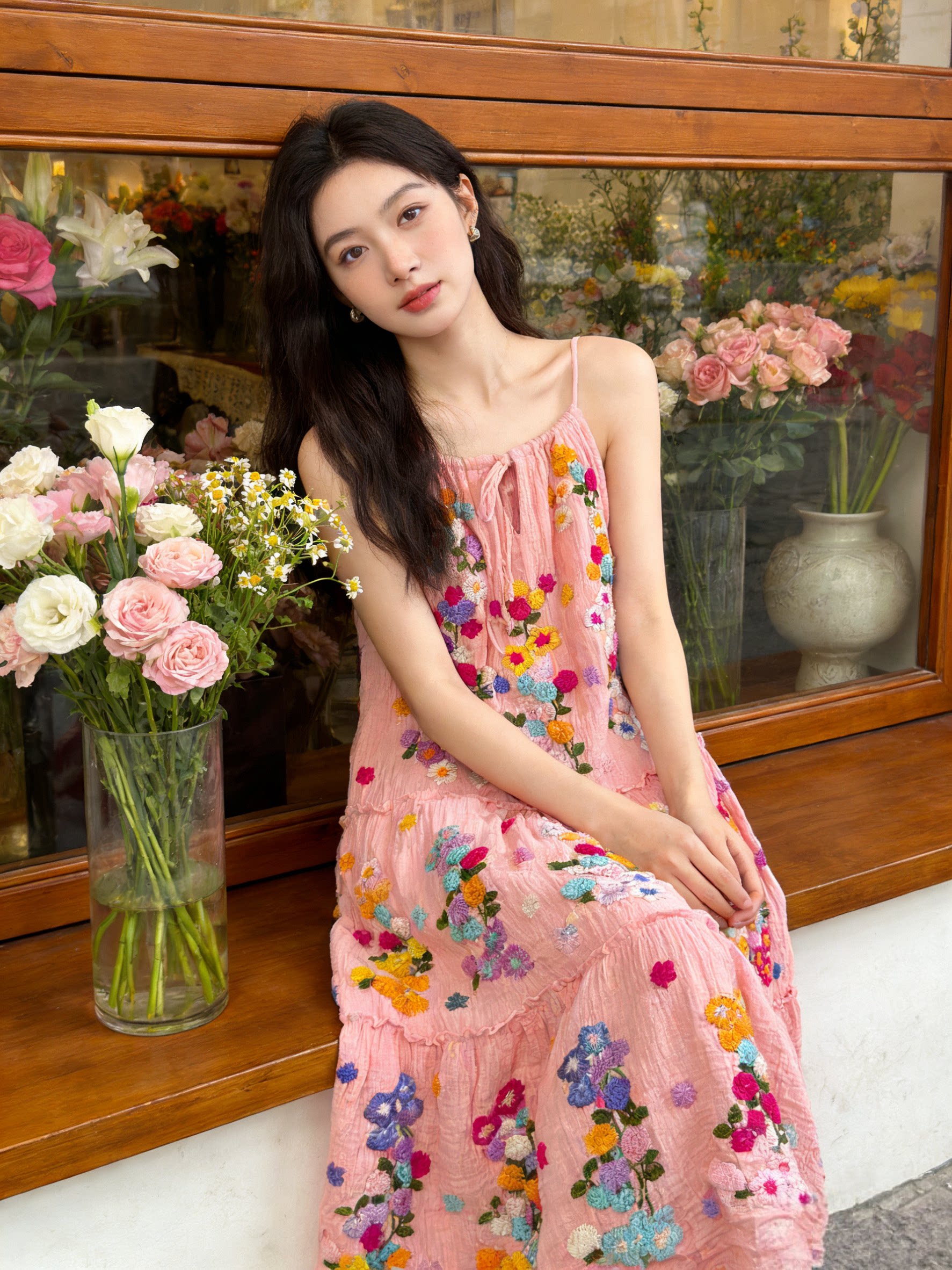 【不周山物】夏萨珑！花仙子连衣裙棉质刺绣度假风田园夏季2026新