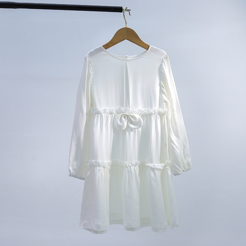 HA精品真丝童装秋季儿童家居服女童女孩桑蚕丝宝宝睡衣礼盒睡裙