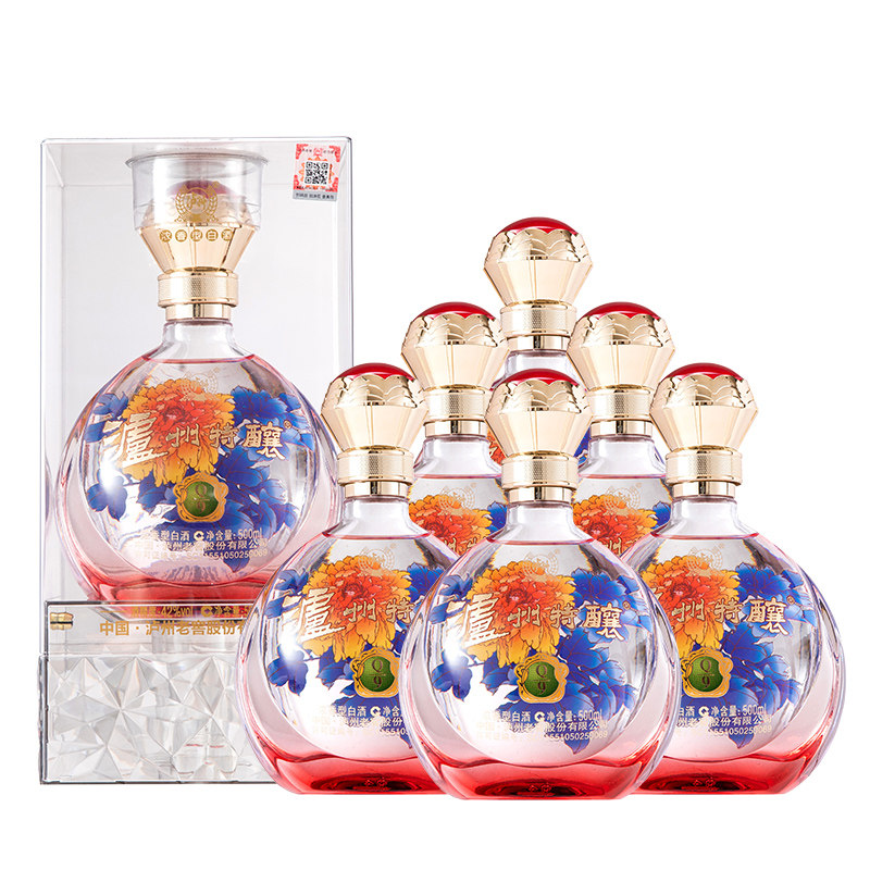 四川泸州浓香型白酒泸州特酿Q9 500ML*6瓶整箱礼盒装