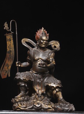 面然焦面大士佛像鬼王菩萨纯铜雕佛堂护法寺庙家用供奉普渡公摆件