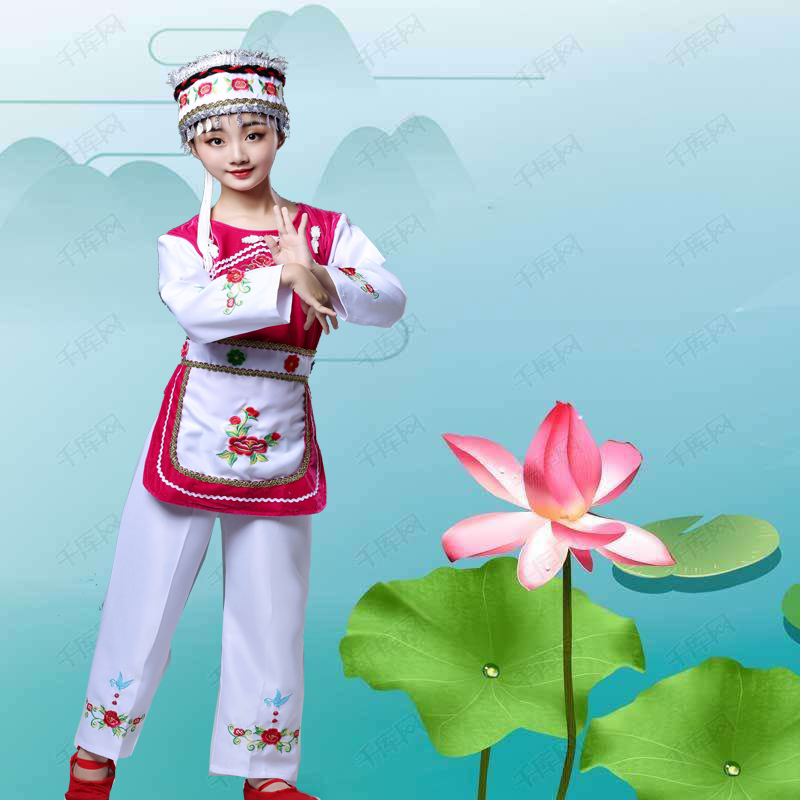 儿童云南葫芦丝舞台表演服