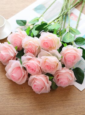 玫瑰花摆件花婚庆花束摆件仿真花