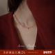 AMO流金岁月闪耀串珠项链女纯银小众高级感锁骨链2025年新款 秋冬