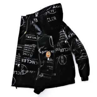 潮流亮面ins潮牌面包棉服潮 加厚棉袄外套韩版 新款 羽绒棉衣男冬季