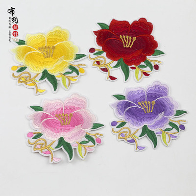 DIY布贴补丁刺绣装饰衣服古风