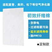 初效过滤网定制空气净化器壁挂空调防尘网静电滤棉除雾霾PM2.5