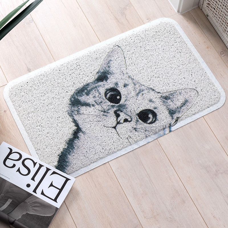 卡通丝圈地垫黑白猫门垫家用地毯入户门地垫厨房防滑垫子脚垫客厅|ruв категории домашний ткань, мат - от Buy2taobao.com для оказания профессиональной услуги покупки агента Taobao