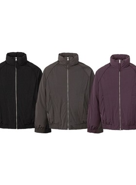 BRUSHKA羽绒服男纯色休闲简约2025冬季新款潮流设计款帅气羽绒衣