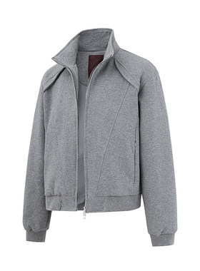 FORN3新款日系情侣分割设计感立领拉链卫衣复古高级休闲外套男