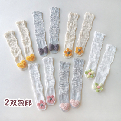 婴儿防蚊袜夏季超薄胖宝宝超萌