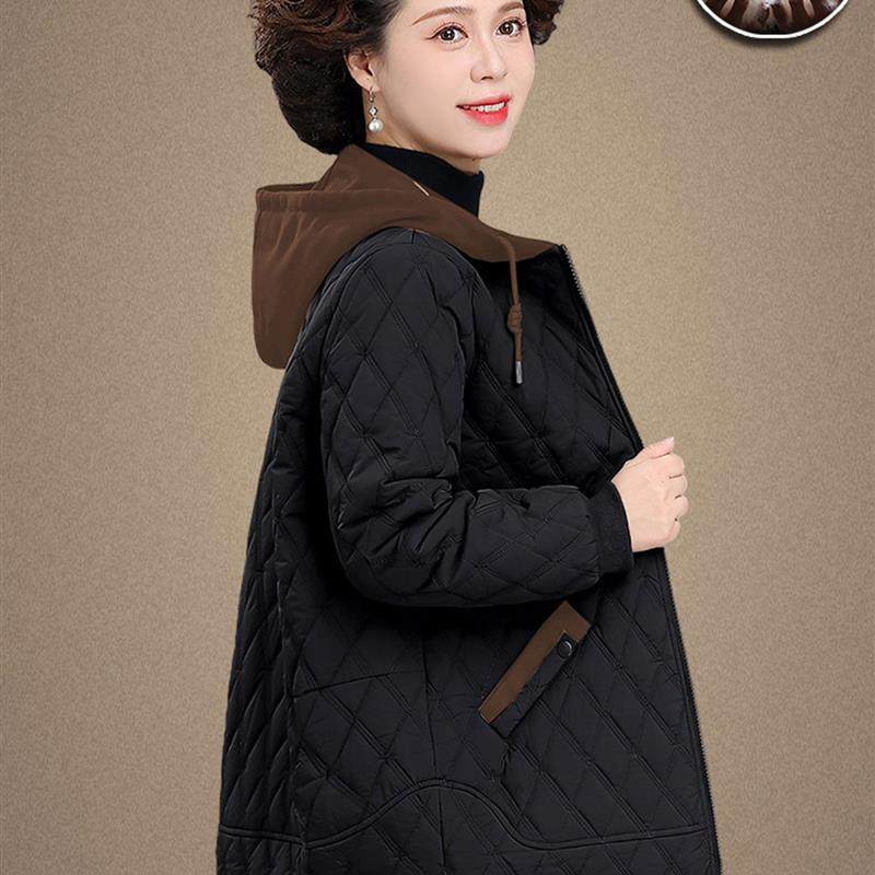 妈妈装秋冬2025新款轻薄棉服外套洋气大码中老年女装奶奶冬季棉衣,女装/女士精品,中老年女装,淘宝优惠券,粉丝福利购,淘宝优惠卷