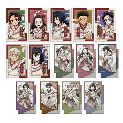 正版ufotable鬼灭之刃干支2025巳年蛇年烫金马口铁徽章相卡盲盒