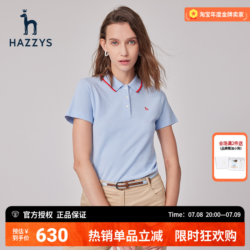 polo衫夏季T恤女士英伦风短袖