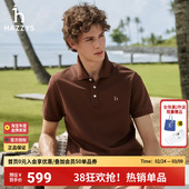 短袖 哈吉斯hazzys官方夏季 韩版 多彩Polo衫 T恤男通勤上衣 潮流男装
