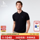 男士 针织休闲商务通勤净色POLO衫 新款 短袖 男 春季 Hazzys哈吉斯正品