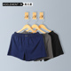 棉宽松男士 夏季 内裤 平角裤 3条装 男生阿罗裤 透气家居短裤 家居睡裤