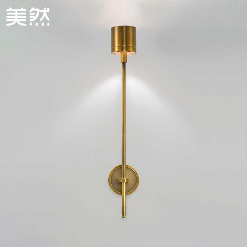 美然美式全铜壁灯北欧后现代轻奢简约过道客厅背景墙卧室床头灯|ruв категории награду материалов, огни освещения, бра - от Buy2taobao.com для оказания профессиональной услуги покупки агента Taobao