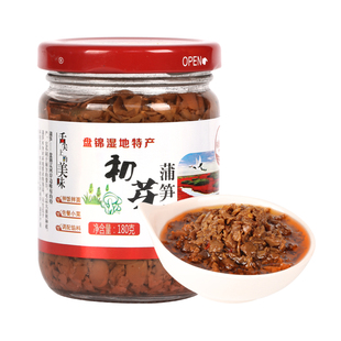 蘑菇酱东北盘锦蒲笋海鸭蛋拌饭拌面下饭酱180gx6瓶