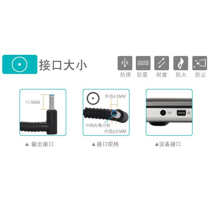 适用清华同方锋锐U49L U430笔记本电源适配器65W充电器线