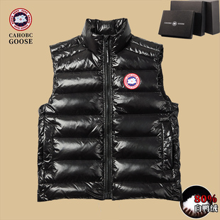 亮面羽绒马甲男外穿保暖加厚背心外套2025冬季新款女款黑色百搭
