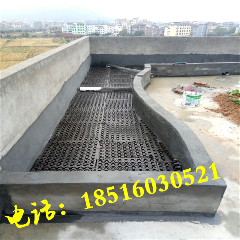 塑料排水板屋顶花园楼顶隔热种菜种花滤水板城建绿化工程蓄排水板