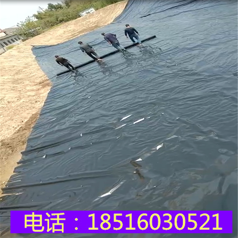 鱼塘污水池沼气池堆场填埋工程防水土工膜屋顶种菜防穿刺HDPE膜