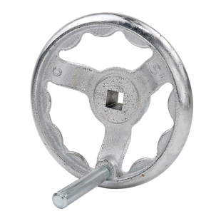 铸铁镀铬闸阀门方孔手轮3寸3.5寸4寸5寸6寸8寸内孔12 14 15 17mm