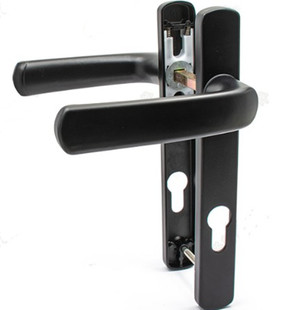 断桥铝合金拉手门锁平开锁黑白8535锁芯执手锁阳台新款锁具通用型