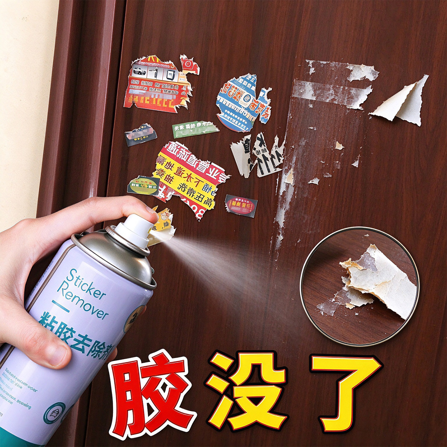 家用除胶剂车用多功能小广告玻璃清除强力不干粘胶去除剂贴纸胶纸
