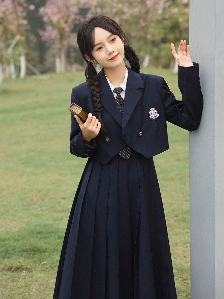 学院风套装英伦风日系水手服jk制服学生韩系西装校服女长裙秋冬季