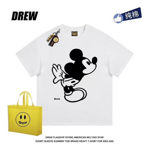 drew短袖米奇男女休闲百搭宽松