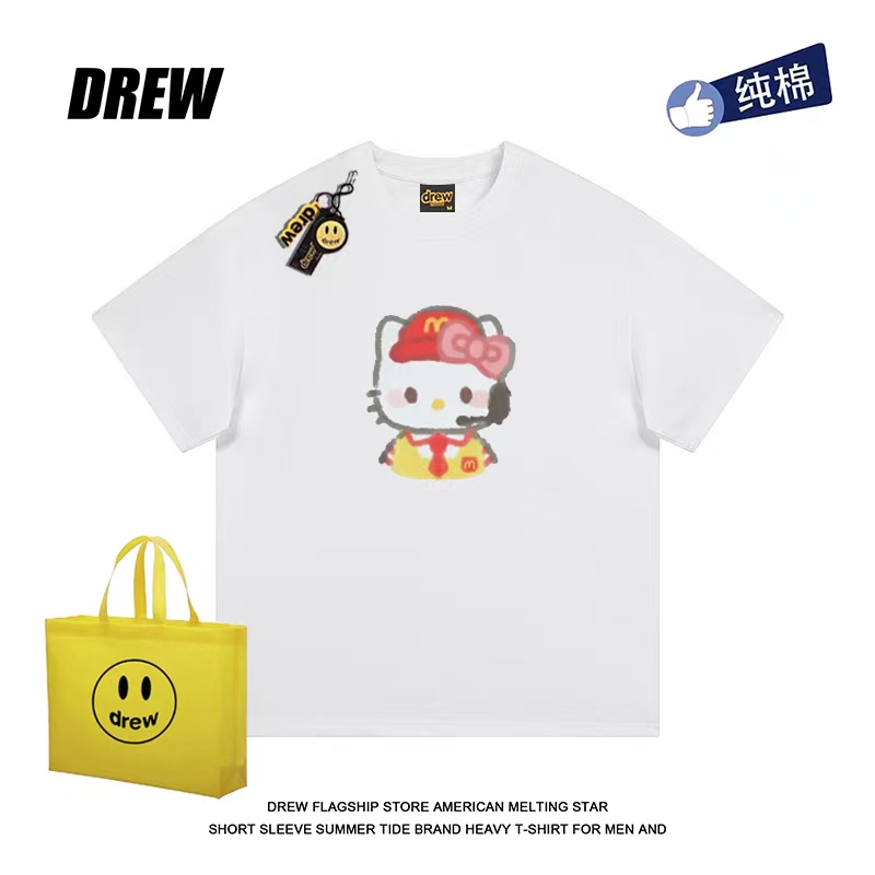 drew短袖Kitty设计感情侣短袖