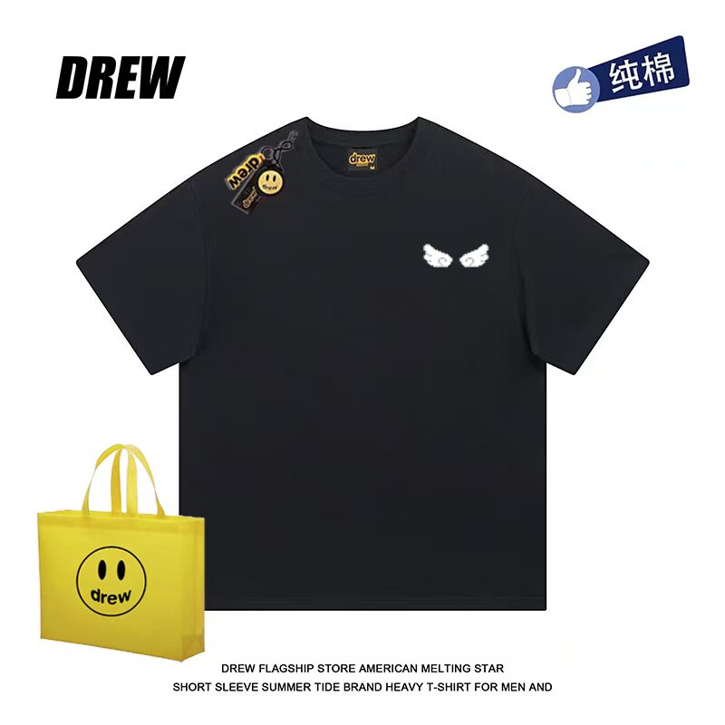 drew短袖设计感男女休闲百搭街头图片
