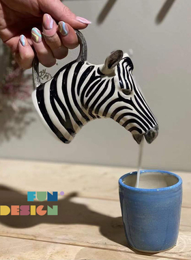 现货 英国Quail进口 陶瓷动物水壶花瓶 卧室家居民宿桌面摆件INS