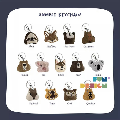 泰国手工制作卡通可爱钥匙扣包挂