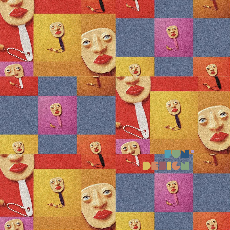 现货泰国设计师立体恶搞化妆镜