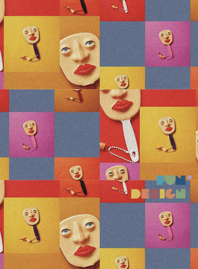 现货 泰国设计师立体恶搞趣味mini随身手柄化妆镜 宋妍霏同款镜子