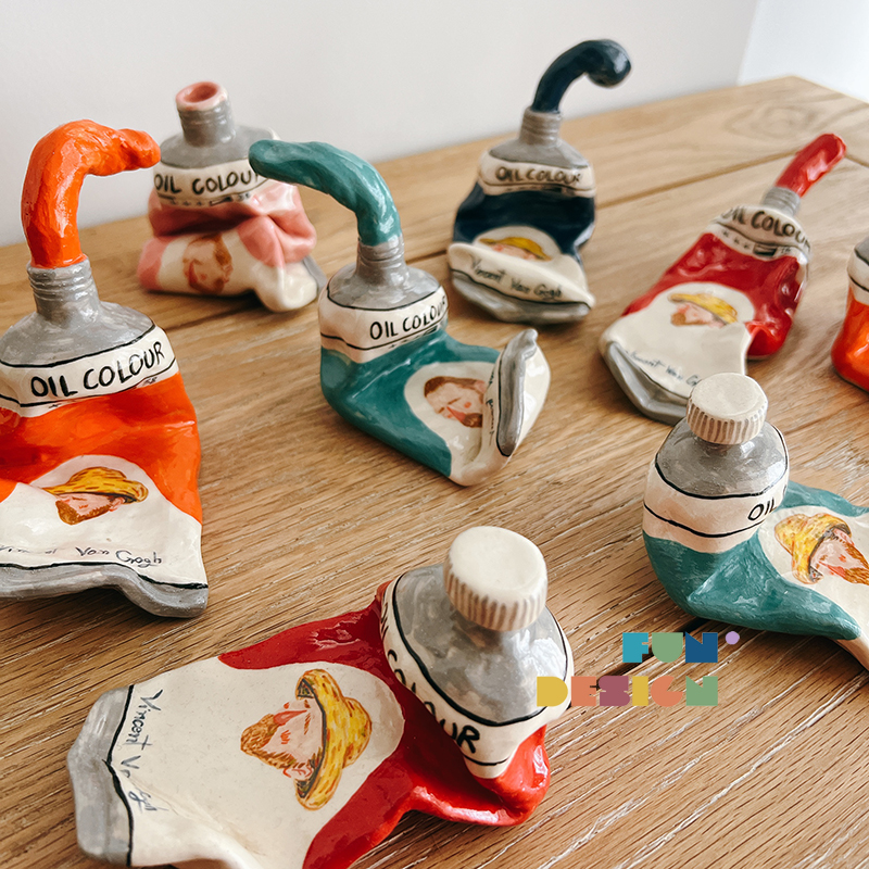 梵高design手作颜料陶瓷创意礼品