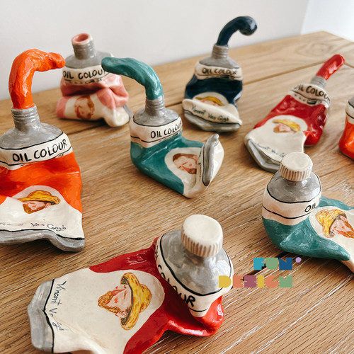 梵高design手作颜料陶瓷创意礼品