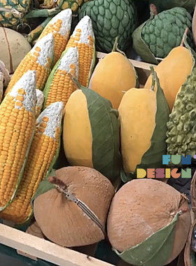 FunDesign 手工橡胶零钱包 创意卡通水果丑萌礼物 泰国小众代购