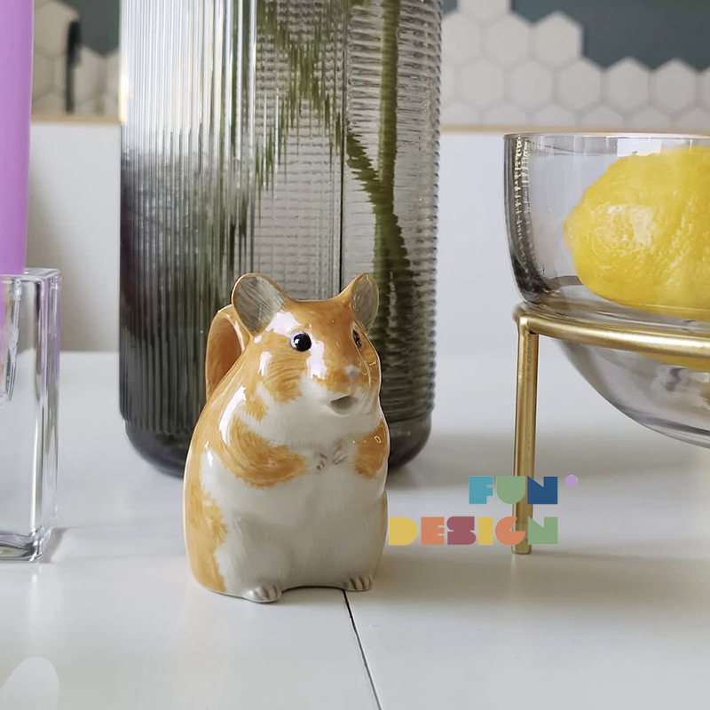 呆萌可爱桌面花瓶陶瓷摆件