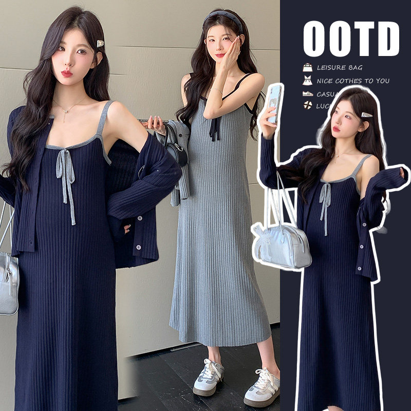 2026早春新款针织韩版外套连衣裙两件套,孕妇装/孕产妇用品/营养,套装,淘宝优惠券,粉丝福利购,淘宝优惠卷