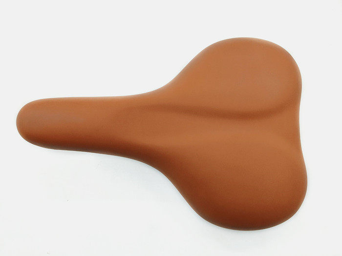 莫曼顿拿铁原装坐垫女款复古旅行车鞍座硅胶舒适车座自行车座