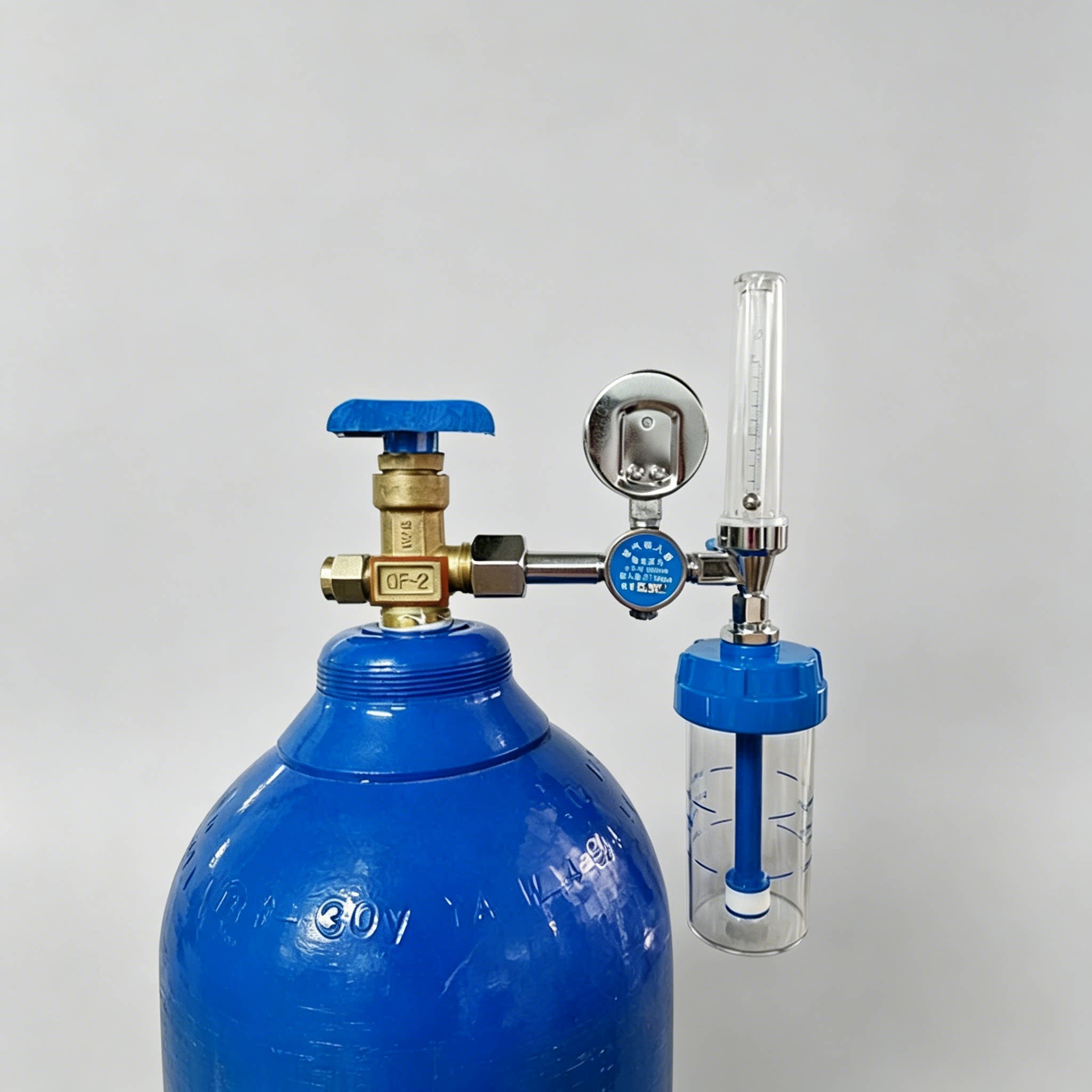 钢瓶浮标式氧气吸入器医用氧气瓶减压阀家用氧气流量压力表吸氧表