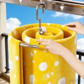 晒被子神器螺旋式 家用阳台晒被子床单衣架晾浴巾专用晾衣架大衣架