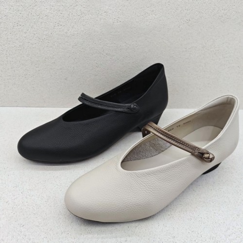 正品雅氏时尚女鞋2025春季新款4SG2新中式风舒适盘扣真皮浅口单鞋